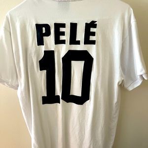Vintage Pele soccer jersey.